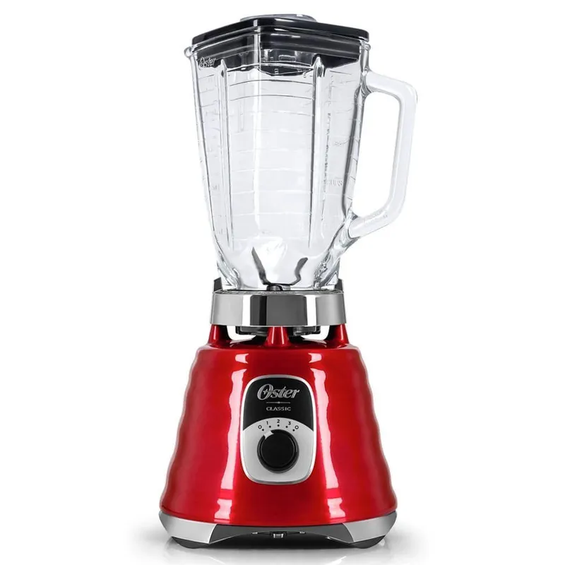 Liquidificador Oster BLST4126R 700W 1.25L Jarra Vidro Vermelho 110V