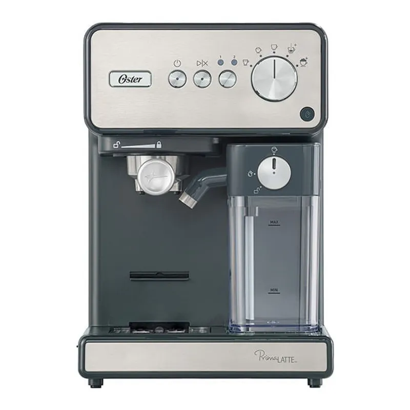 Cafeteira Espresso Oster Primalatte Auto-Frothing 15 Bar Cápsula Pó e Sachê Aço Inox 110V