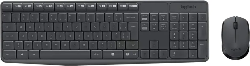 Combo Teclado e Mouse sem fio Logitech MK235 USB Bivolt