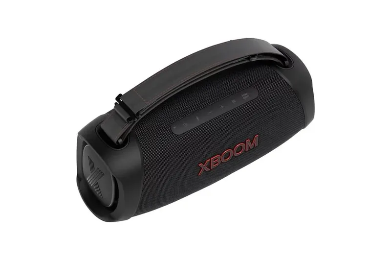 Caixa de Som Portátil LG XBOOM Go XG8T, Bluetooth 5.1, 120W RMS, À Prova d'Água IP67, Iluminação Multicolorida, Até 15h, Preto