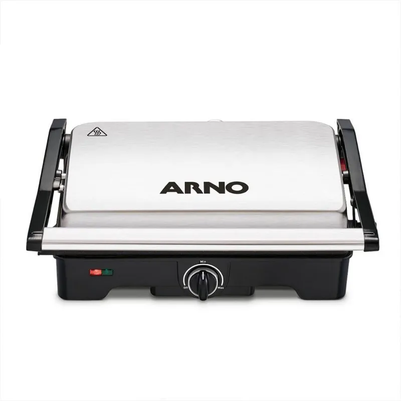Grill Eletrico Arno Dual GNOX Inox Placas Antiader 110V