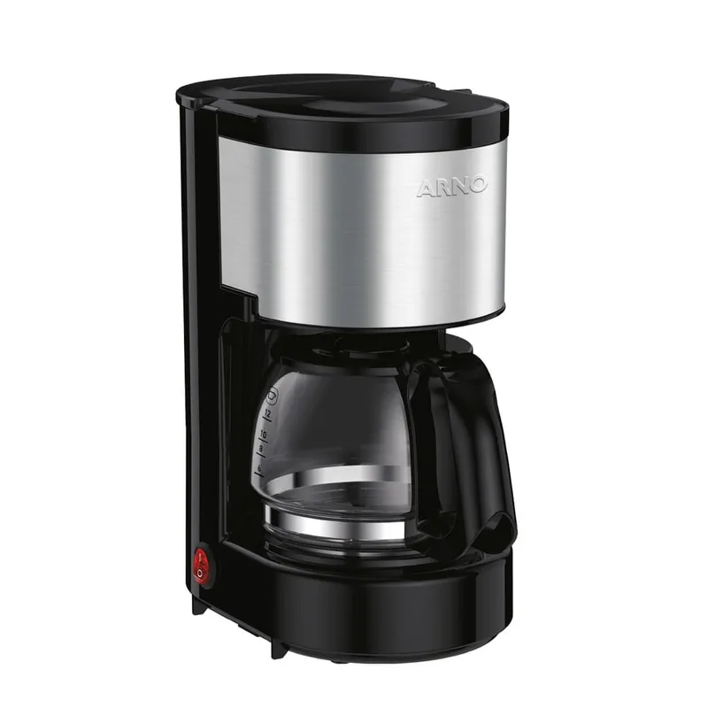 Cafeteira Elétrica de Filtro Arno Perfectta CFPI 650W 600ml Jarra de Vidro Preto/Inox