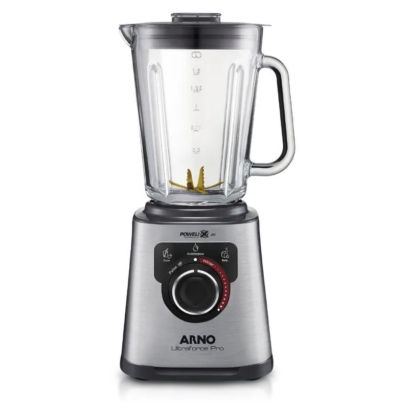 Liquidificador Arno LN93 Ultraforce Pro Inox Jarra Vidro 2L 220V