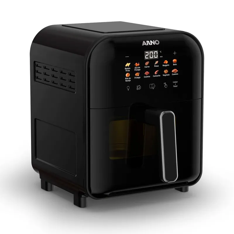 Fritadeira Air Fryer Arno Easy Fry Turbo 6L Pret 110V