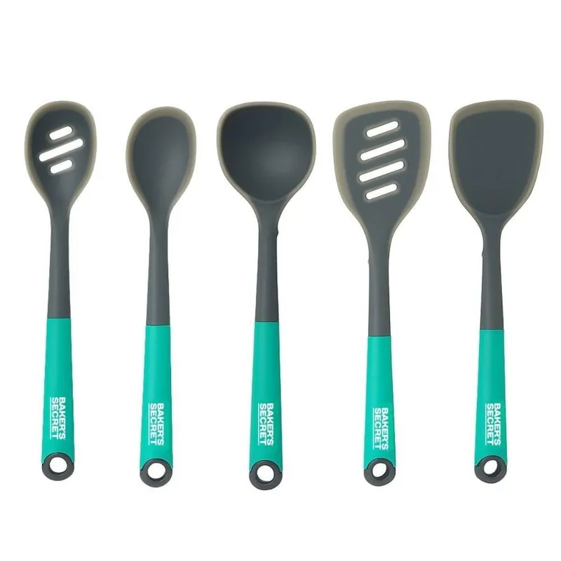 Jogo Utensílios de Cozinha 5 Peças Espátula Colher Concha