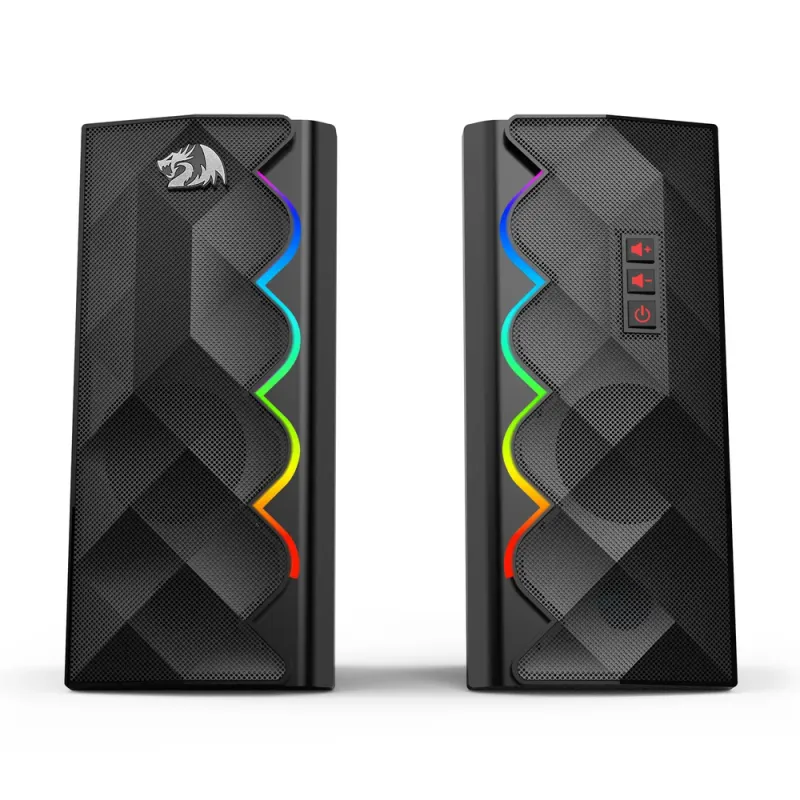 Caixa de Som Gamer Redragon Cipher GS522 2.0 RGB USB com Saída P2