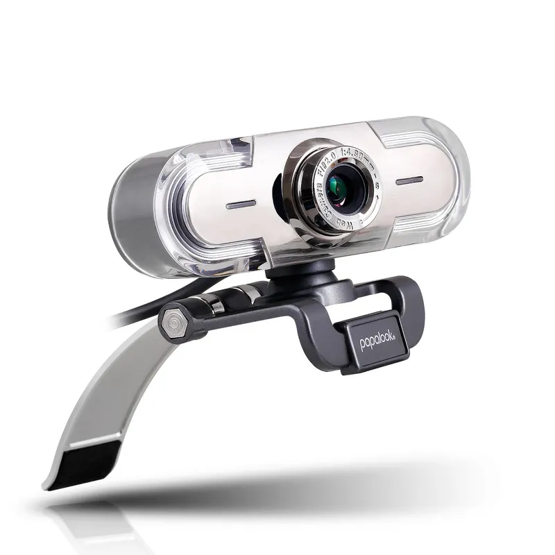 Webcam Papalook PA452 Full HD 1080p com Microfone Embutido e Lente de 5 Camadas USB