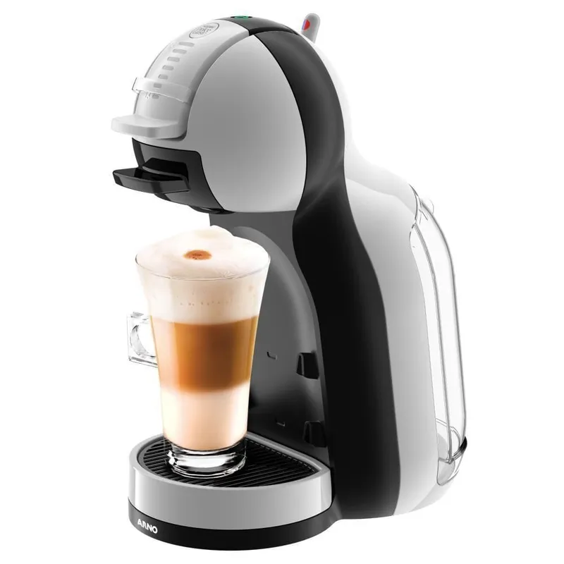 Cafeteira Dolce Gusto Mini Me Cinza e Preta Automática para Cápsul 220V