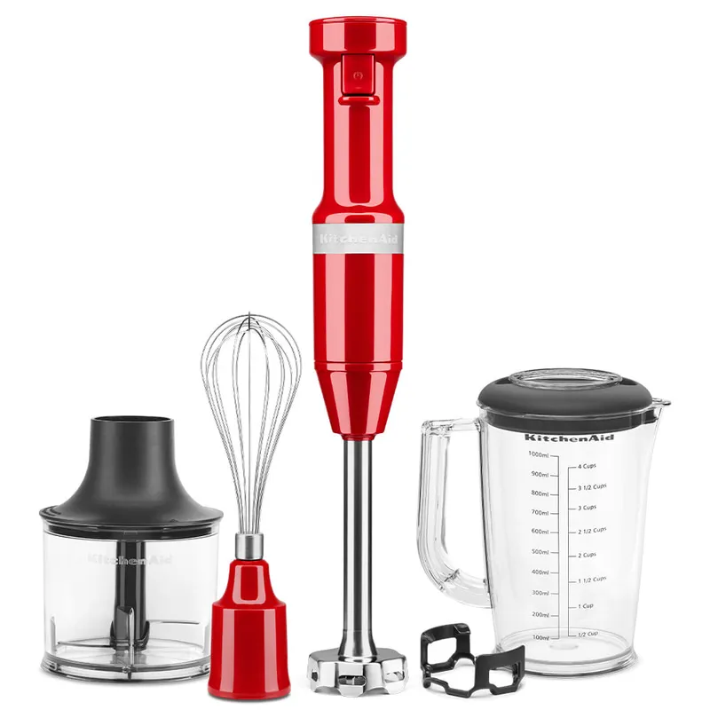 Mixer de Mão KitchenAid Empire Red com Velocidade Variável e Capac 110V