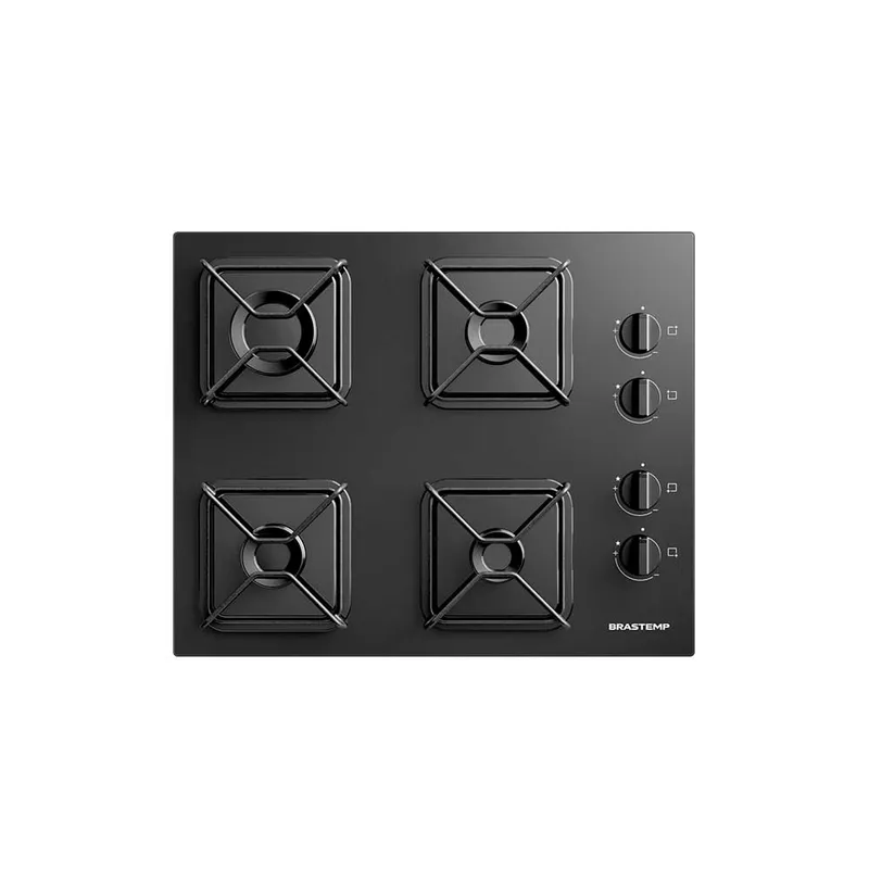 Cooktop a Gas Brastemp Vidro Temperado 4 Bocas Bivolt