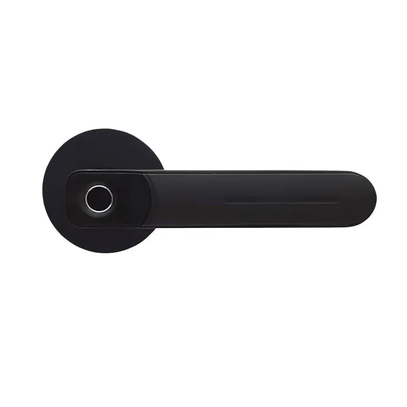 Fechadura Digital SL130 Com Biometria De Embutir Preta Papaiz Bivolt