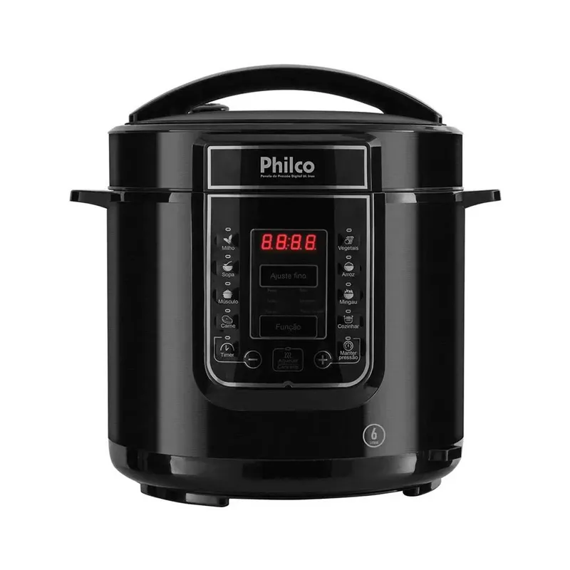 Panela De Pressão Elétrica Philco Ppp01p 6l Preta 220v 220V