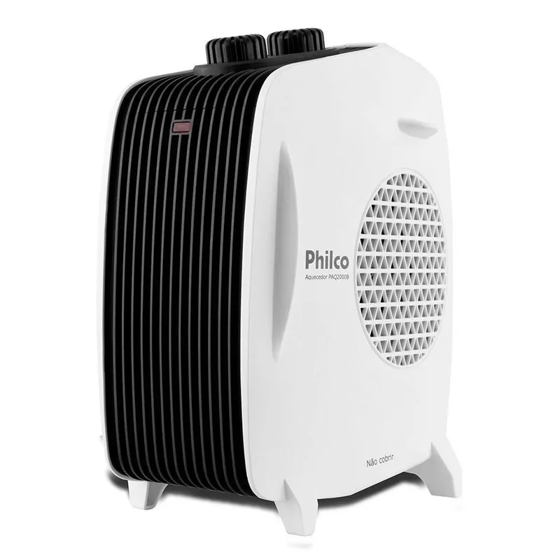 Aquecedor Eletrico PAQ2000B Branco e Preto Philco 2000W 220V