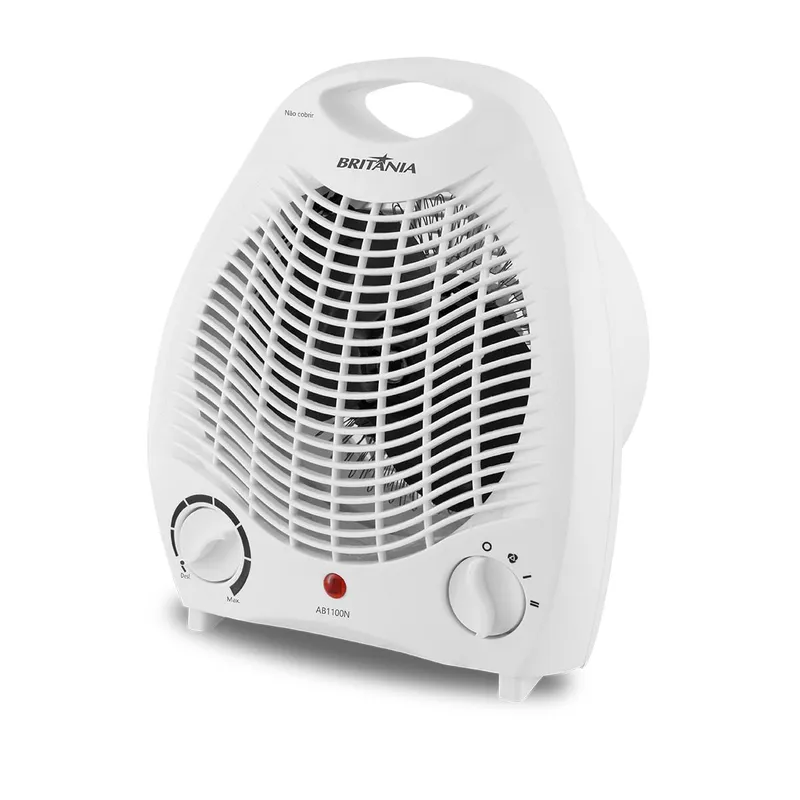 Aquecedor e Ventilador Eletrico Britania AB1100N 2 em 1 3 Niveis de Potencia 1500W
