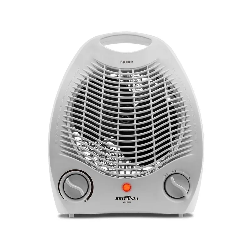 Aquecedor Eletrico Portatil AB1100N 1500W Ventilacao Britania 220V