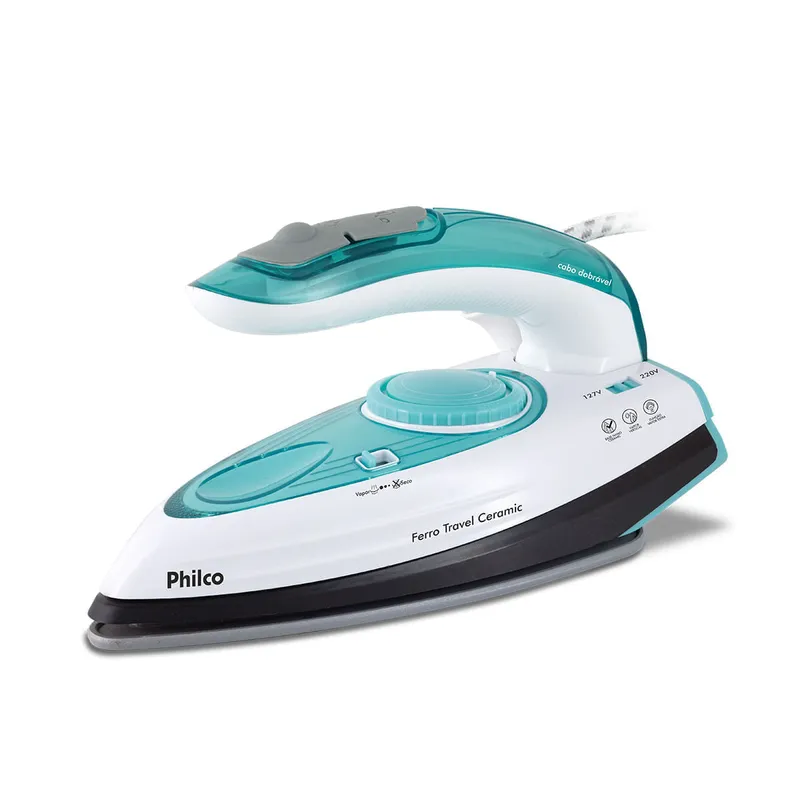Ferro de Passar a Vapor Philco Travel Ceramic