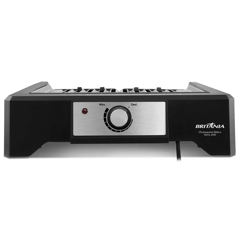 Churrasqueira Eletrica Britania BCQ2000 Flame Grelha Argentina 110V