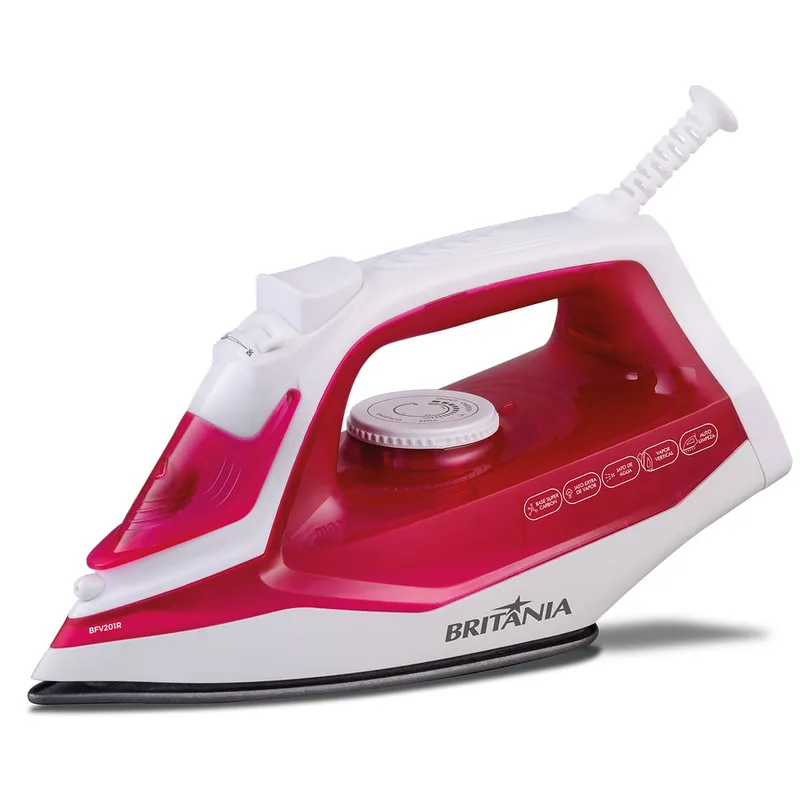 Ferro de Passar a Vapor Super Carbon Britania BFV201R 110V