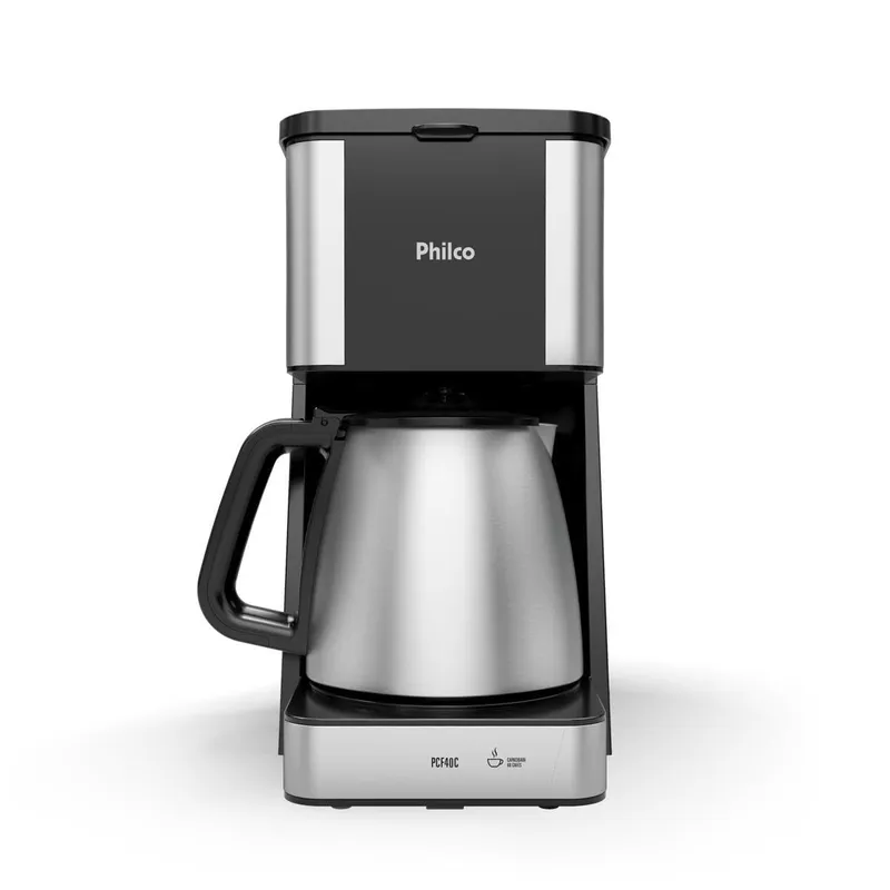 Cafeteira Elétrica Philco PCF40C 40 Cafezinhos 1,6L 950W Jarra em Alumínio/Inox Preto