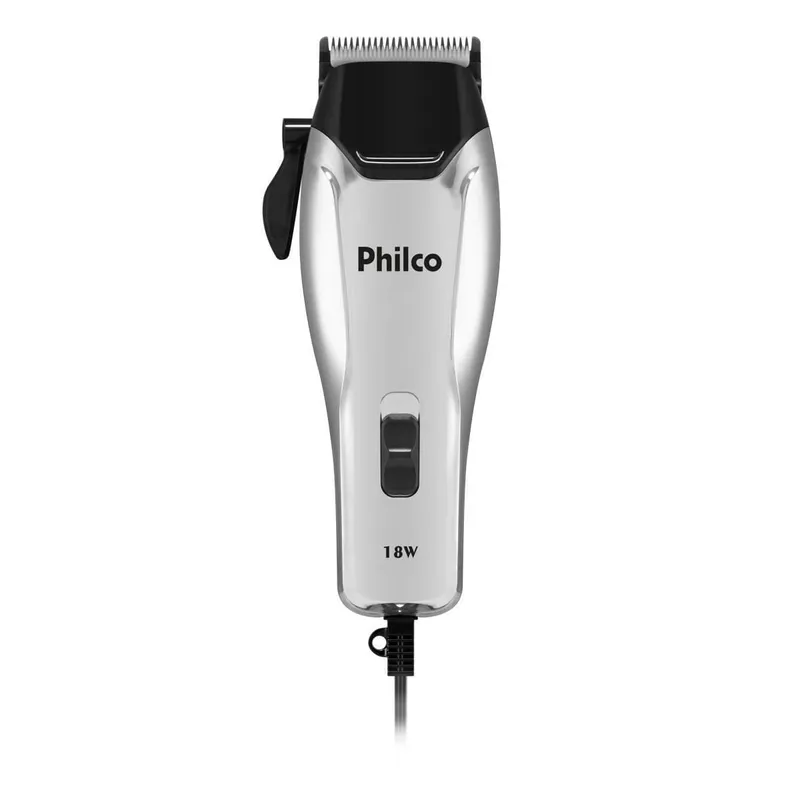 Máquina de Cortar Cabelo Philco PCR04 18W 4 Pentes Cerâmica Preto Bivolt