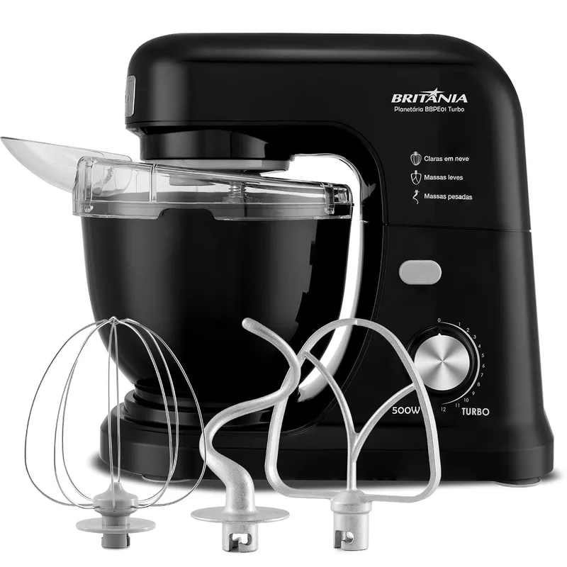 Batedeira Planetaria Britania 500W 12 Velocidades 110V