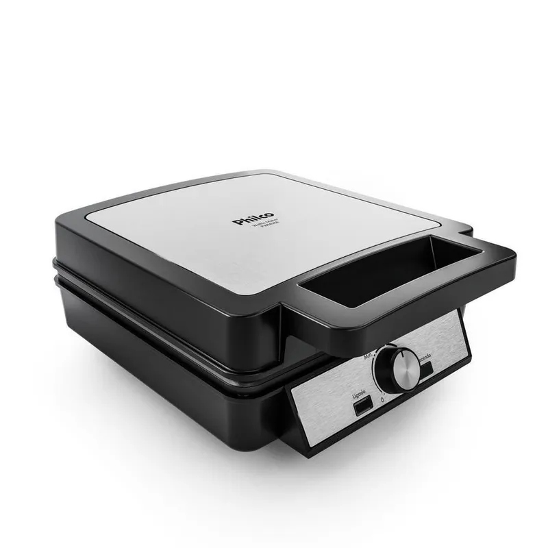 Waffle Maker Philco PWM04A 4 Porções Placas Antiaderentes Maxx Clean 110V