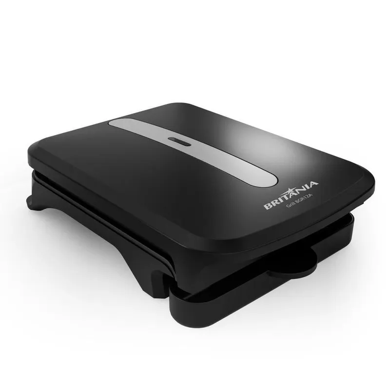Grill Eletrico Britania BGR12A Chapas Antiaderentes 750W Preto 110V