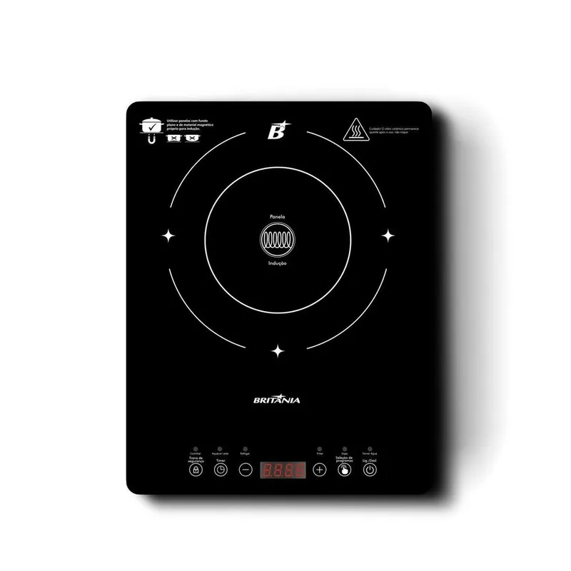Cooktop Portatil de Inducao Britania BCT10A 1 Boca Preto