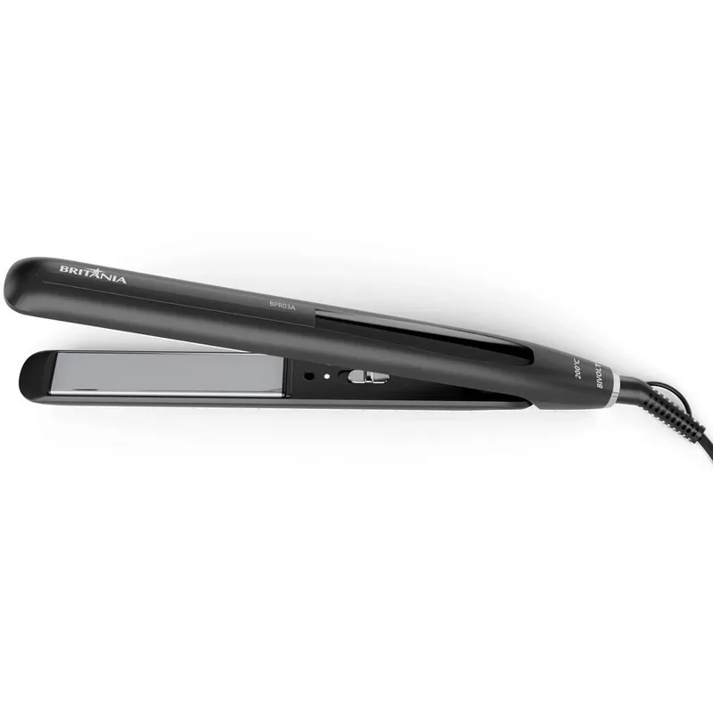 Prancha de Cabelo Britania BPR03A Ceramica 200C PTC Bivolt