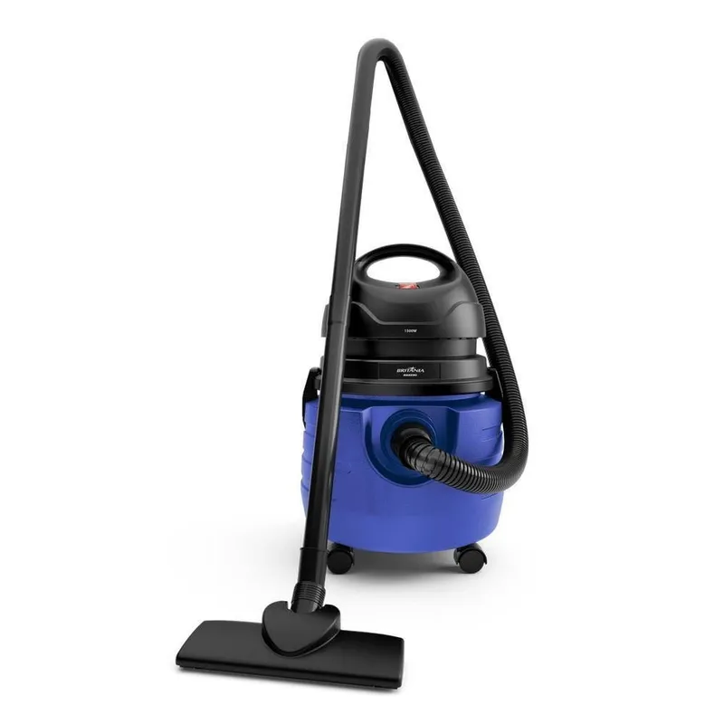 Aspirador de Água e Pó Britânia BASE80 1500W 19L com Soprador Azul 110V