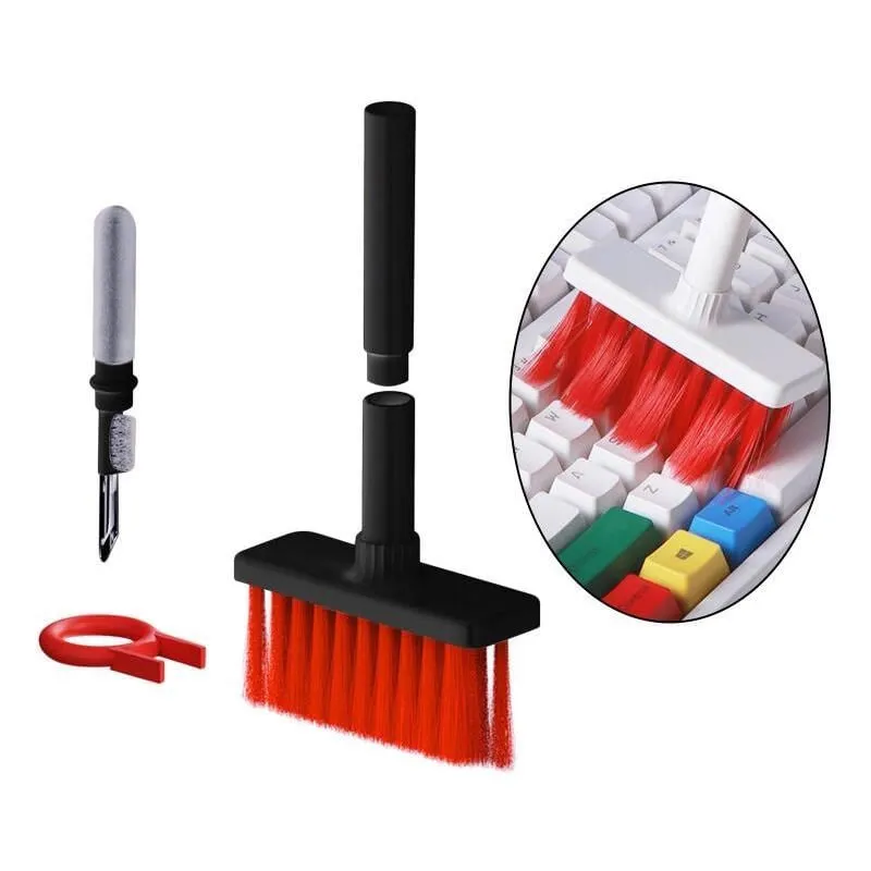 Kit de Limpeza para Teclado: 5 em 1 Escova de Limpeza para Teclado Bivolt