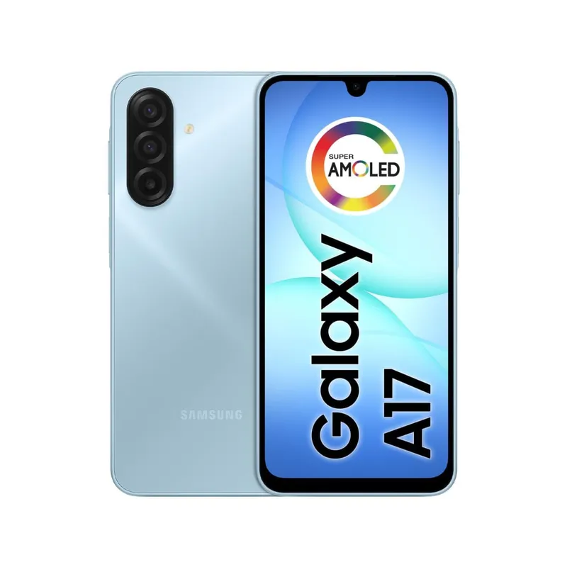 Celular Samsung Galaxy A17 4G Tela 6.7 256GB Super AMOLED Câmera Tripla 50MP Azul