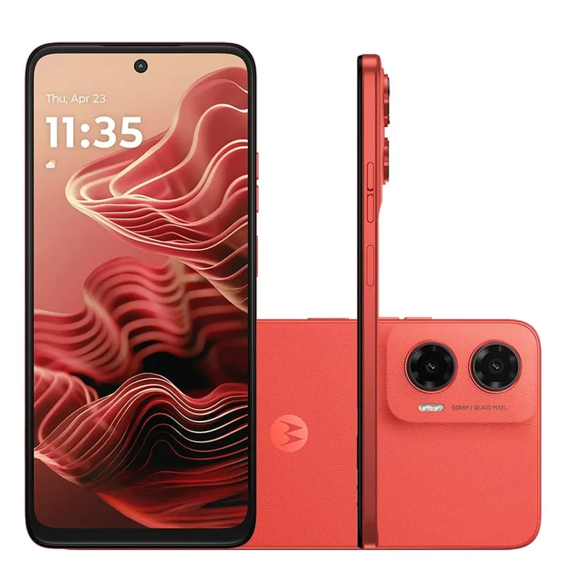 Smartphone Motorola Moto G35 5G 256GB 4GB RAM + 8GB RAM Boost Coral