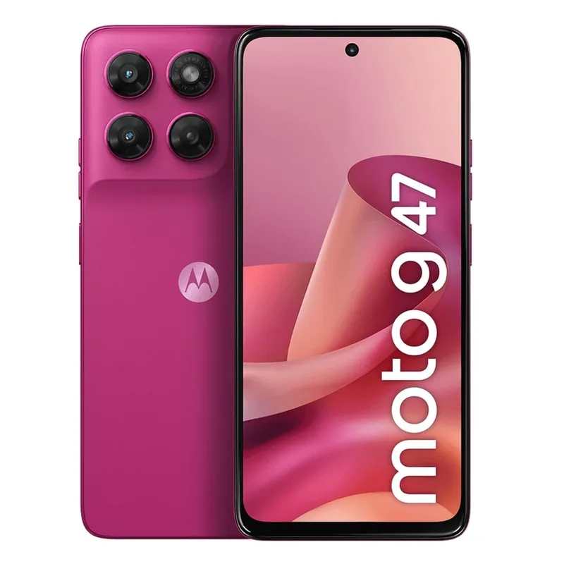 Smartphone Motorola Moto G47 5G 128GB 4GB RAM Câmera 50MP Rosa