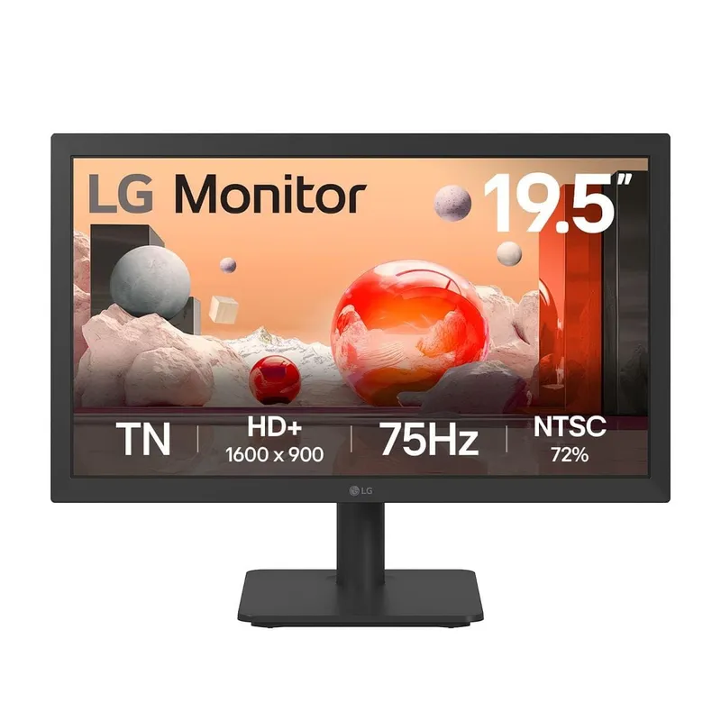 Monitor 20” HD+ LG 20U401A-B 75Hz 2ms HDMI VGA Preto Bivolt