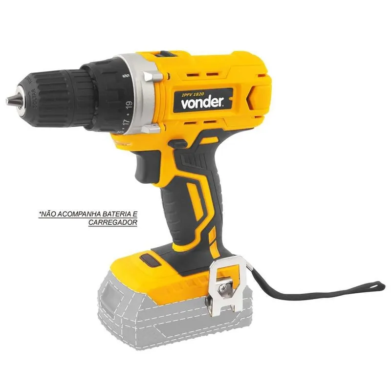 Parafusadeira Furadeira a Bateria 18V Vonder Bivolt