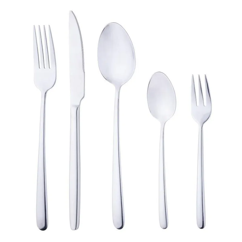 Faqueiro Viena 30 Peças de Aço Inox para Mesa Posta Prata Wolff