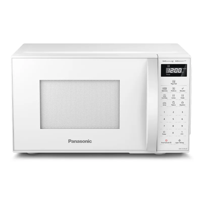 Micro-ondas Panasonic Tecnologia Antibactéria AG 21L Branco NN-ST25LWRU