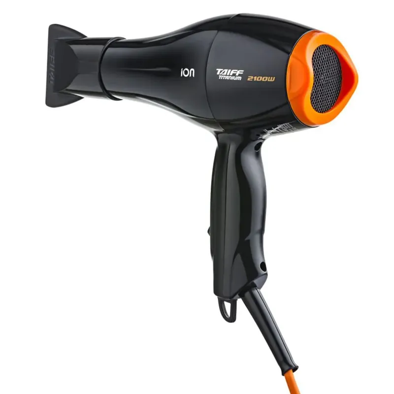 Secador De Cabelo Titanium 2100W Preto/laranja 110V