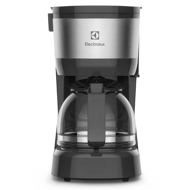 Cafeteira Elétrica Electrolux 15 Xícaras Efficient com Filtro Permanente Removível Inox Preta ECM10