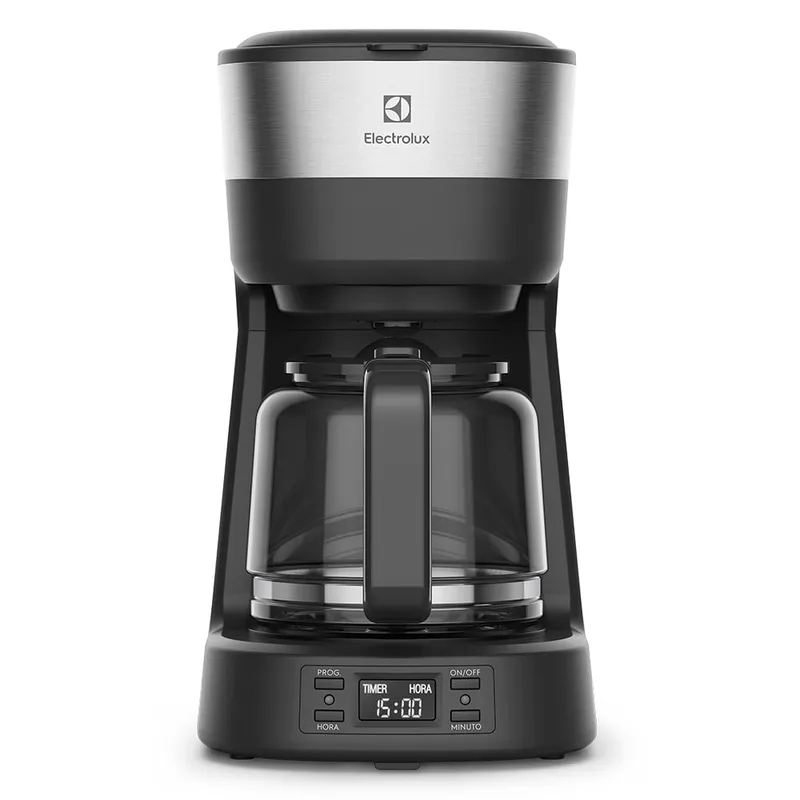 Cafeteira Elétrica Electrolux 30 Xícaras Experience Programável com Timer Inox Preta ECM25