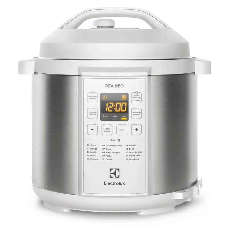Panela de Pressão Elétrica Electrolux PCC21 6L 1000W Experience Branca