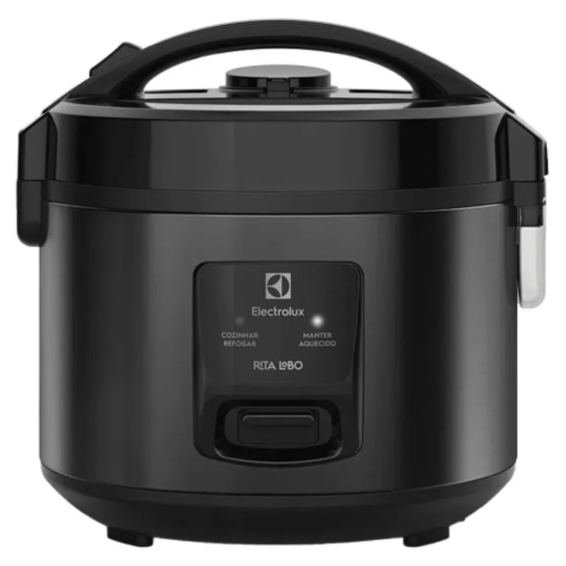 Panela de Arroz Elétrica Electrolux Efficient ERC10 2L com Desligamento Automático Preto 220V