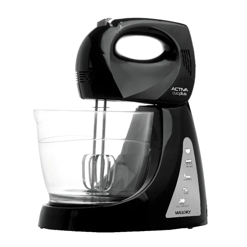Batedeira Mallory Activa Duo Plus Preta 110V