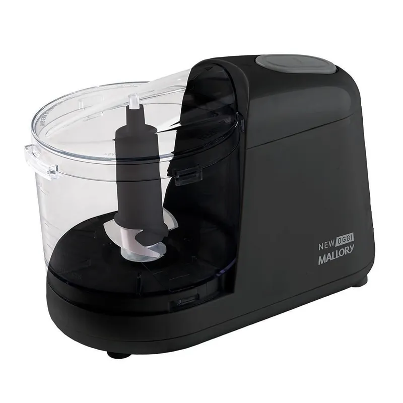 Mini Processador de Alimentos Mallory New Oggi 3 em 1 150W Preto
