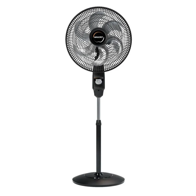 Ventilador de Coluna Mallory 126W 6 Pás Preto Grafite Éolo 220V