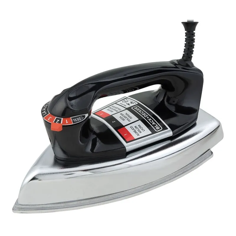 Ferro de Passar a Seco Black Decker VFA1110TM2 Base Aluminio 110V