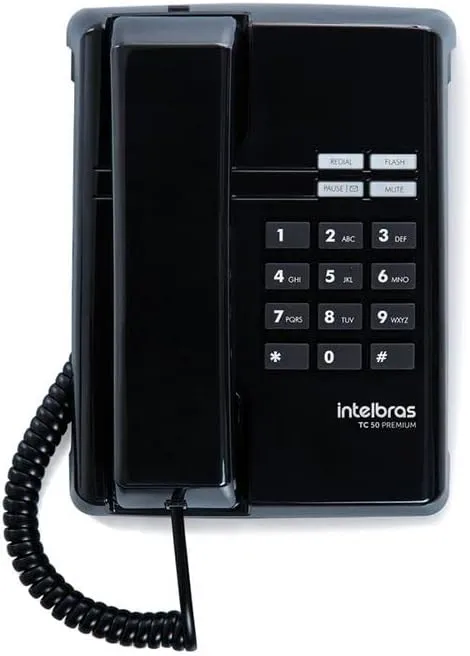 Telefone TC 50 Premium Preto Intelbras Bivolt