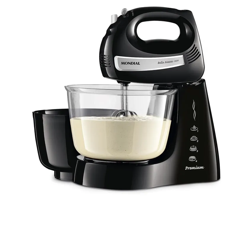 Batedeira Mondial Bella Massa Inox Premium 500W B-23 NP 220V