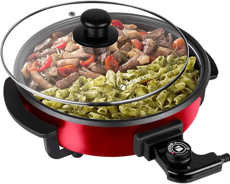 Panela Elétrica Multifuncional Vermelho 110v Cadence